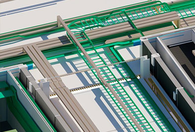 BIM Coordination - 3D modelling and clash reduction of TAP Hydraulics Consulting